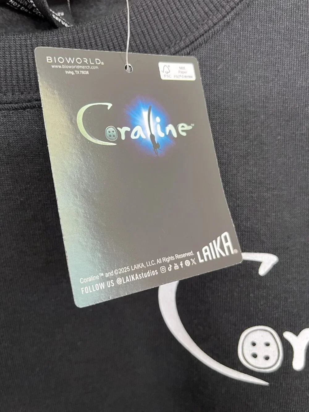 Coraline Women’s Sweatshirt Large NWT